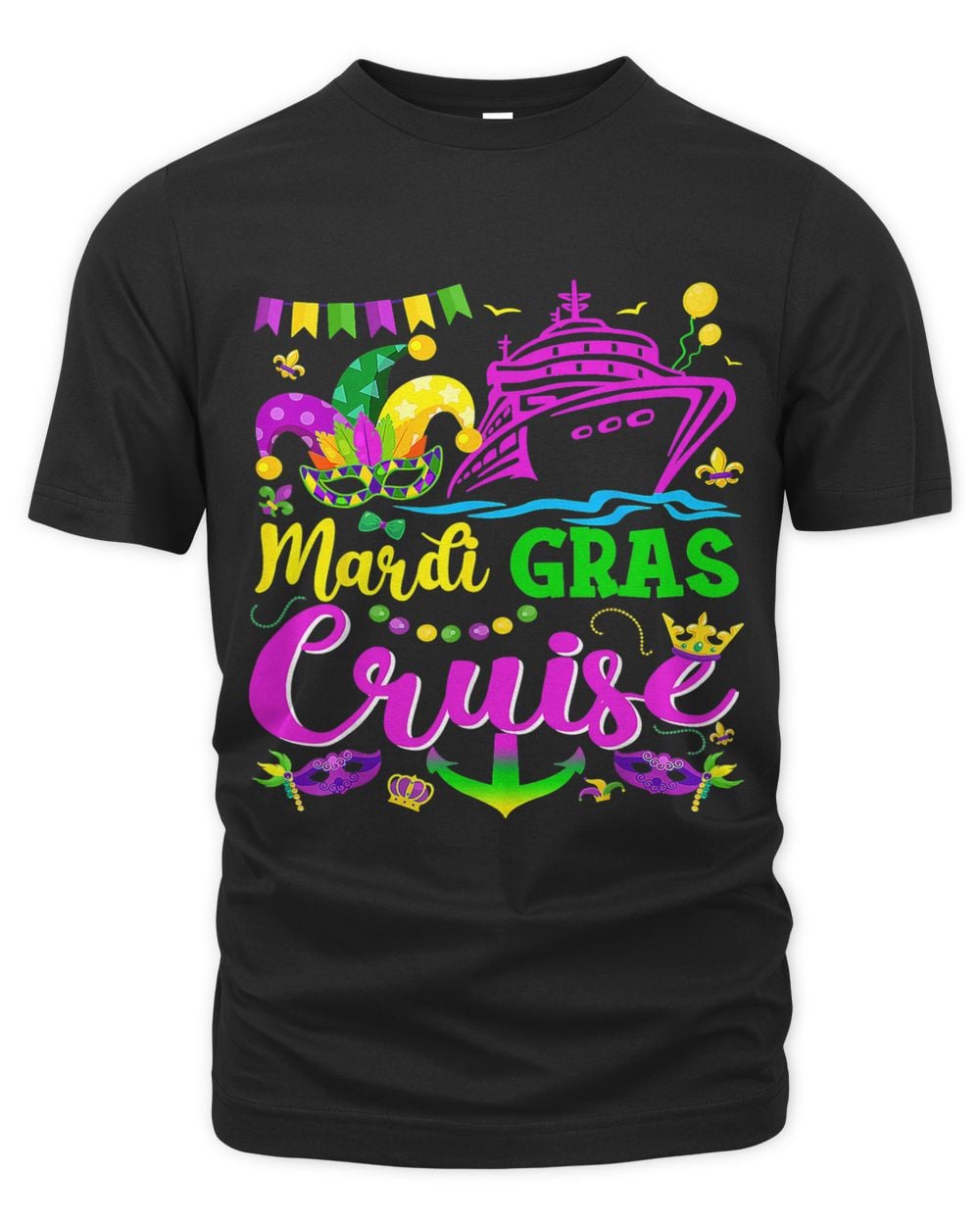 Mardi Gras Cruise Cruising Mask Funny Mardi Gras Cruise Ship