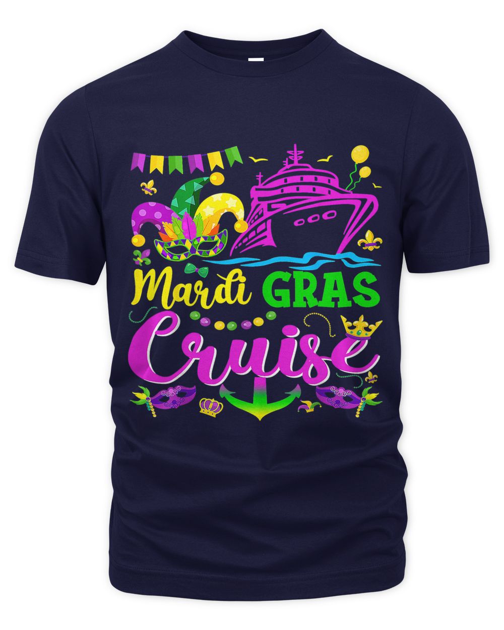 Mardi Gras Cruise Cruising Mask Funny Mardi Gras Cruise Ship