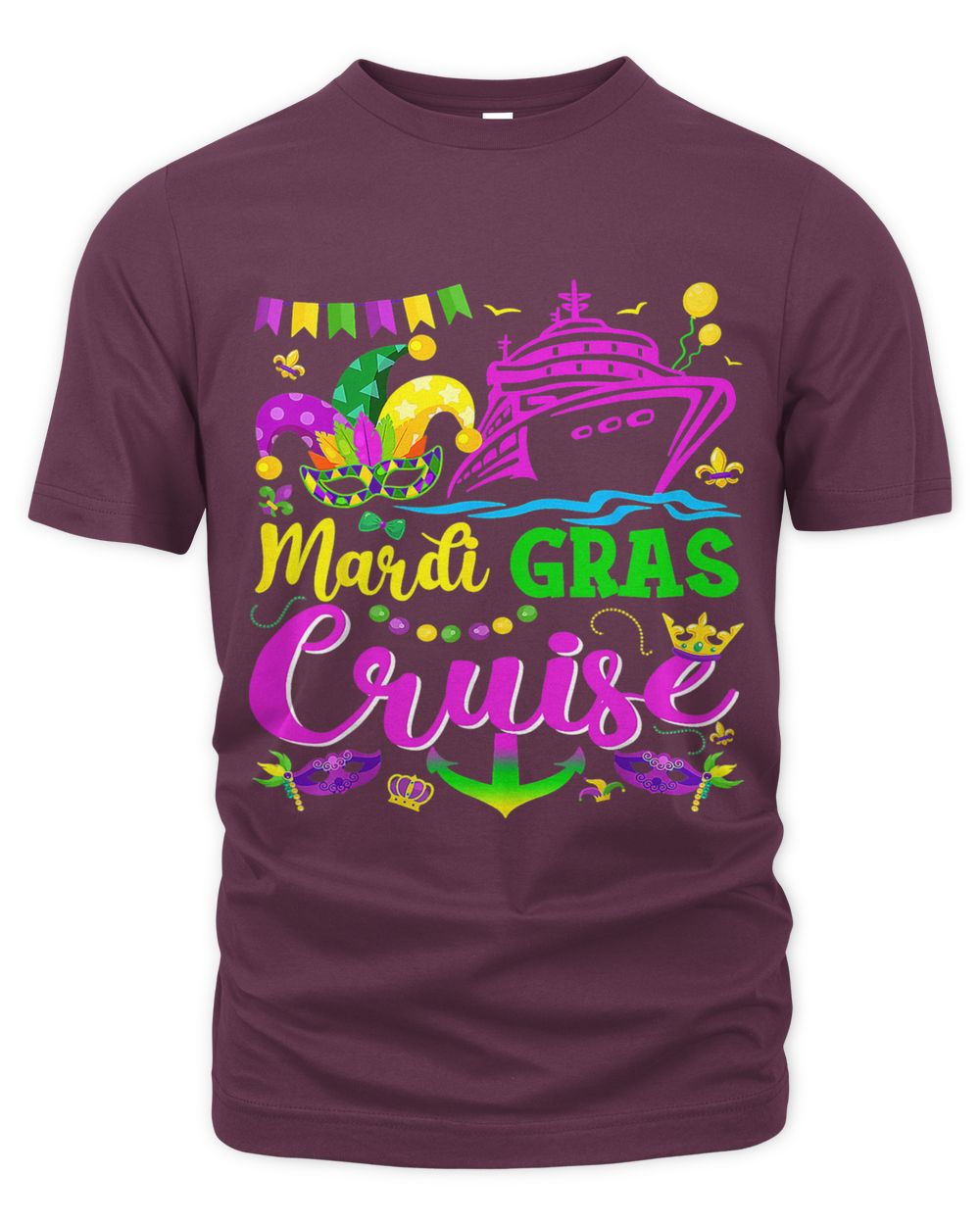 Mardi Gras Cruise Cruising Mask Funny Mardi Gras Cruise Ship