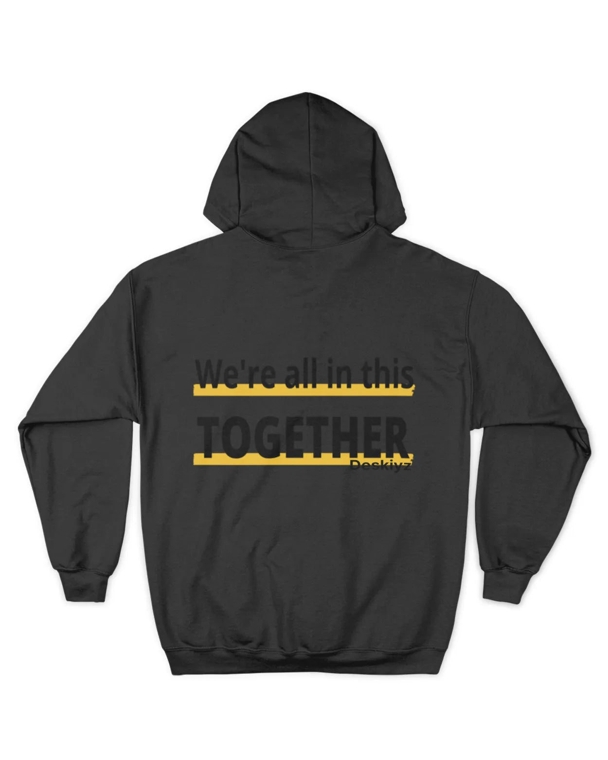 Focus. Unisex zip down hoodie with special deskiyz design