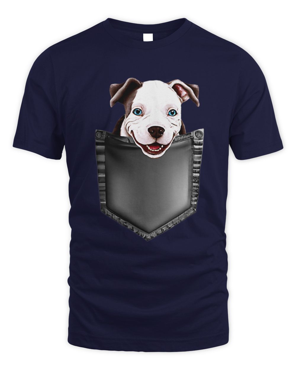 Smiling Pitbull In Pocket Friend Dog Lovers Pocket Dog