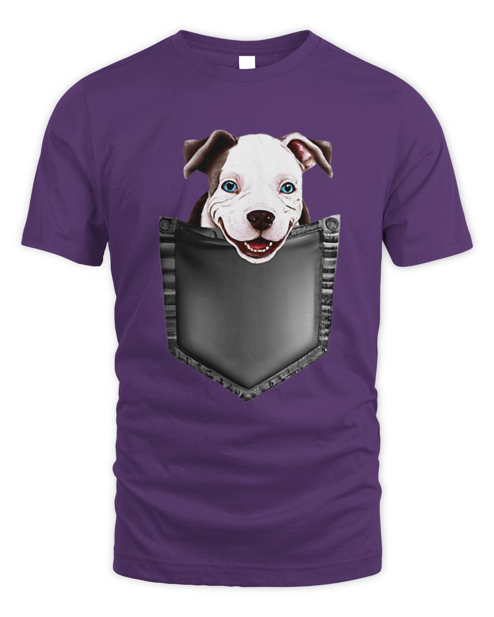 Smiling Pitbull In Pocket Friend Dog Lovers Pocket Dog