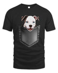 Smiling Pitbull In Pocket Friend Dog Lovers Pocket Dog